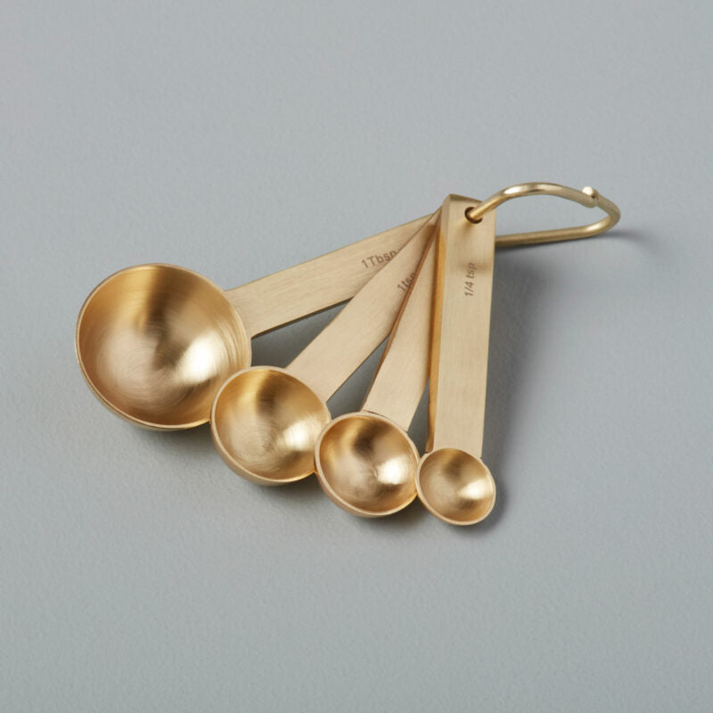 Acadia Measuring Spoons, Gold