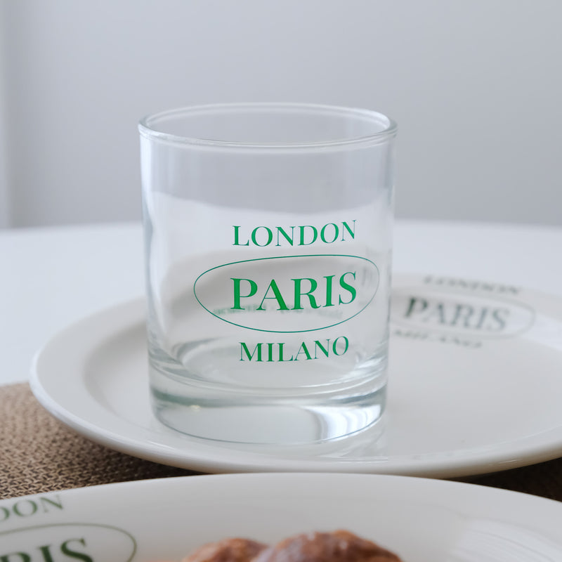 London to Paris Glass Cup 300ml