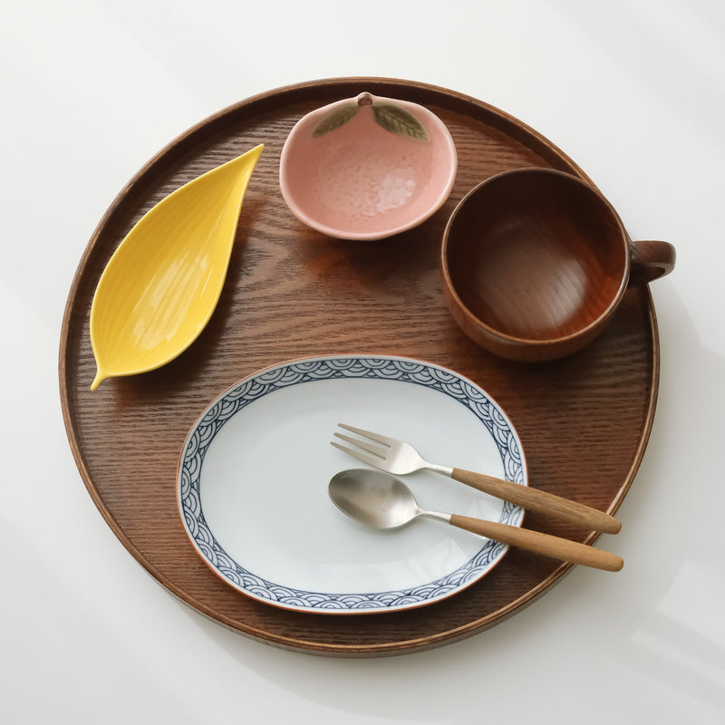 Wood Round Tray