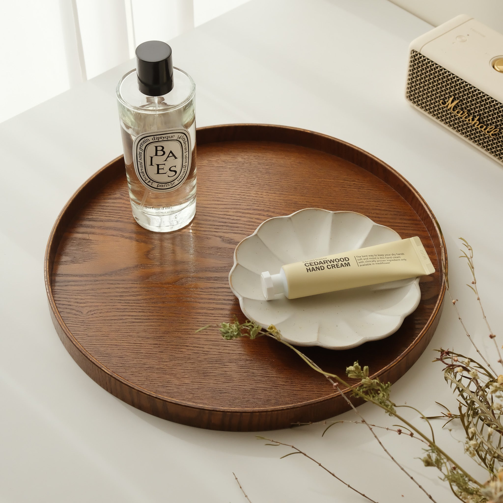 d Wooden Tray Round