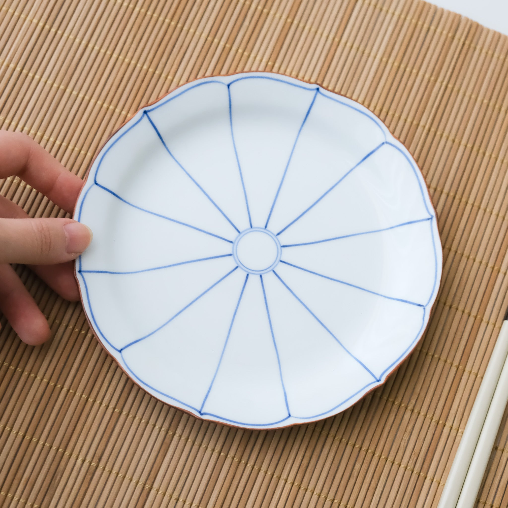 Shobido Honten - Bellflower Edge Flat Plate