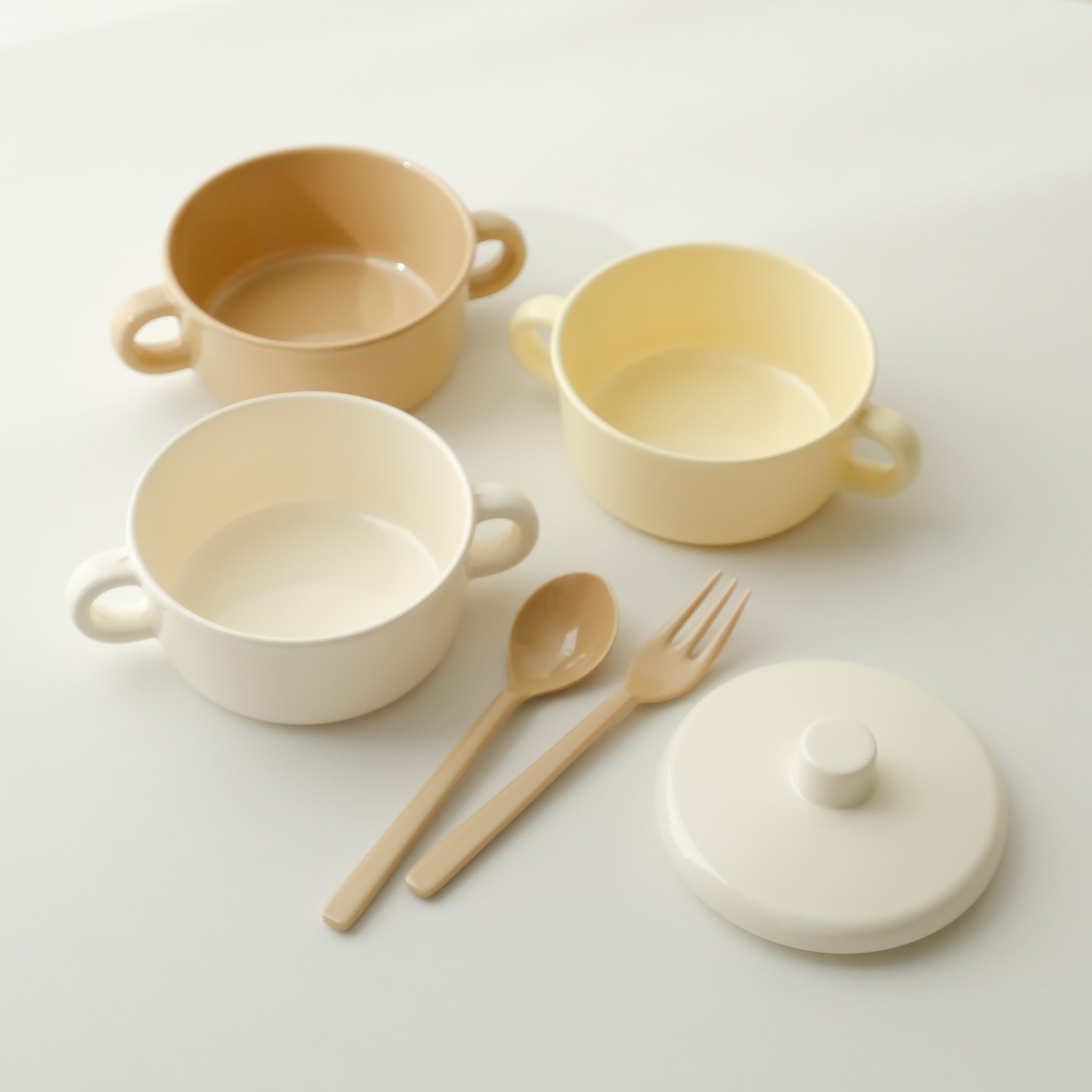 Awaken Melamine Soup Bowl & Cutlery Set (5 Colors)