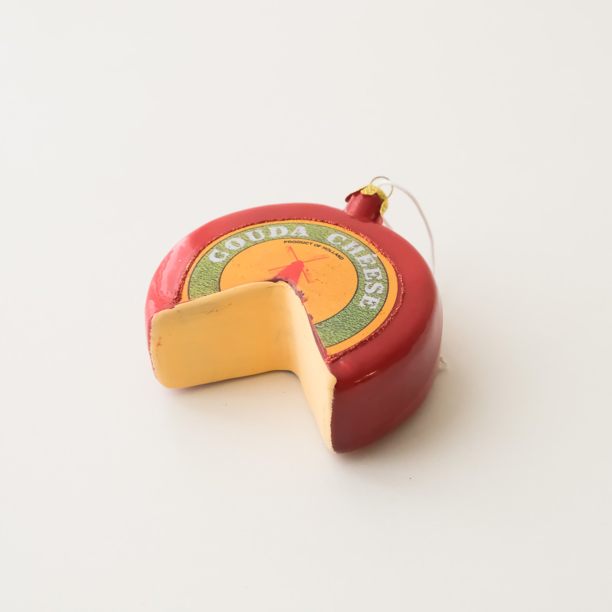 Vintage Heirloom Ornament - Gouda Cheese Wheel