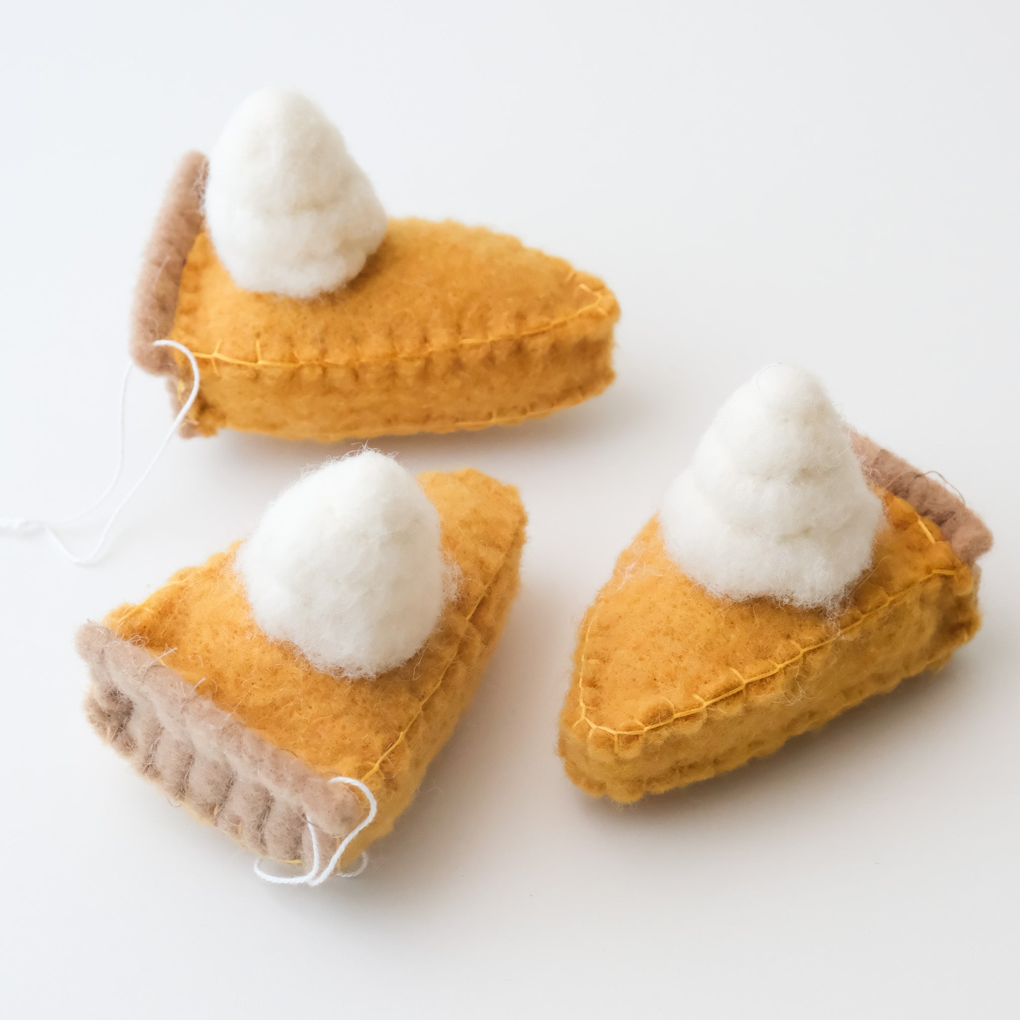 Vintage Heirloom Ornament - Felt Pumpkin Pie