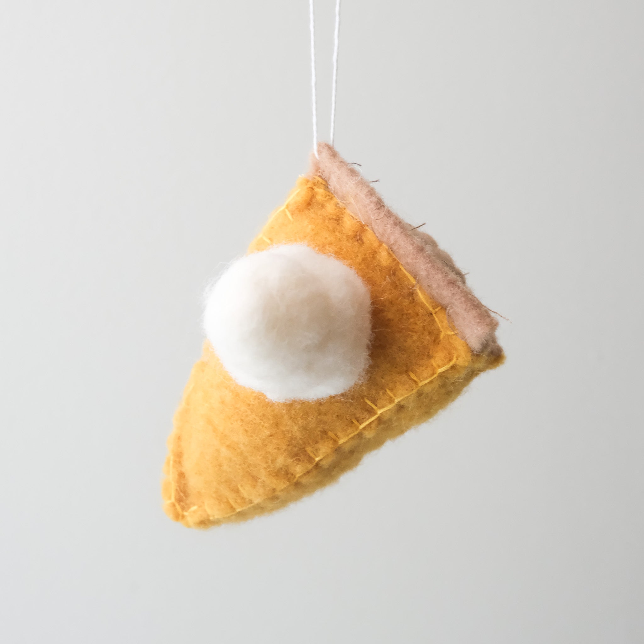 Vintage Heirloom Ornament - Felt Pumpkin Pie