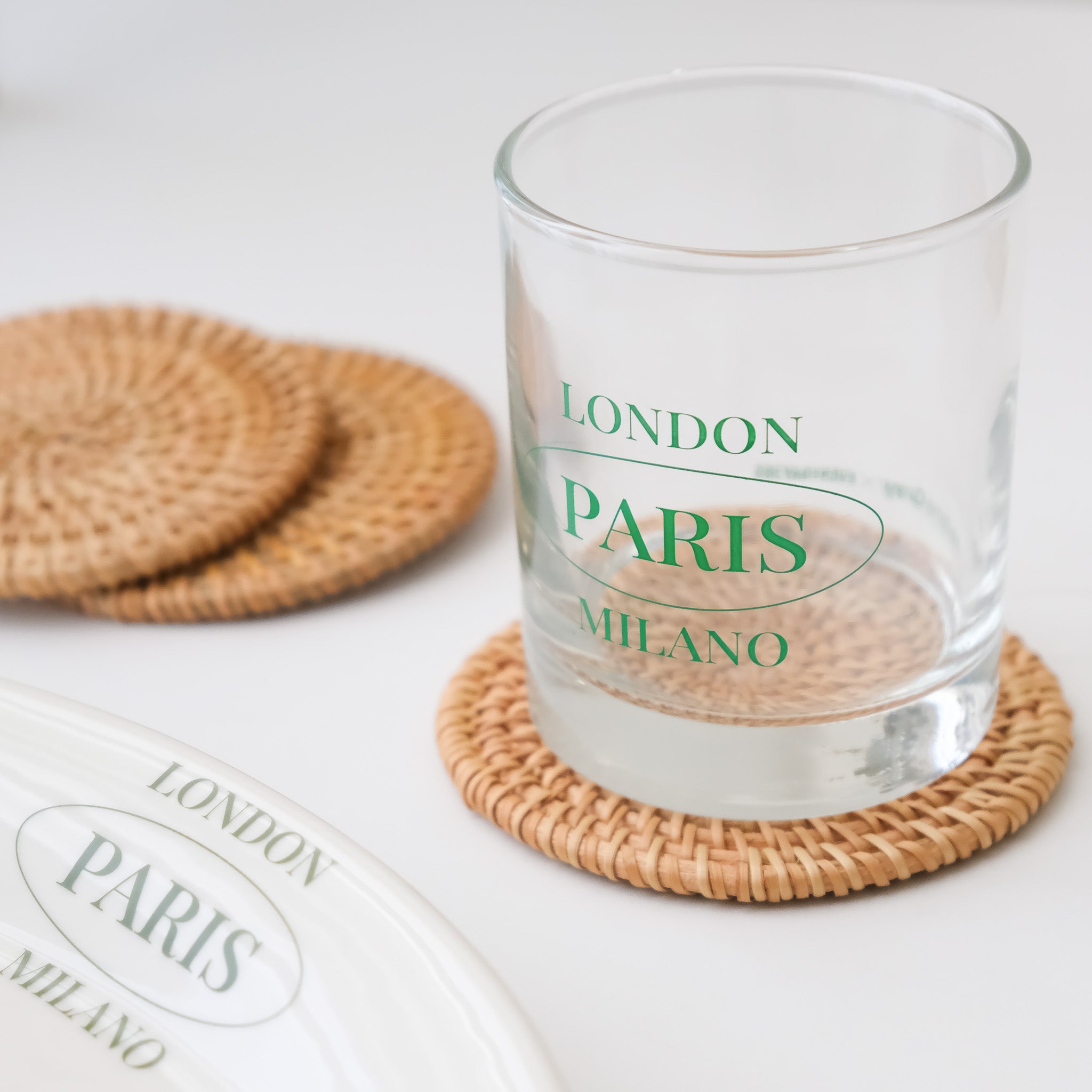 Bamboo Woven Coasters (2 styles)