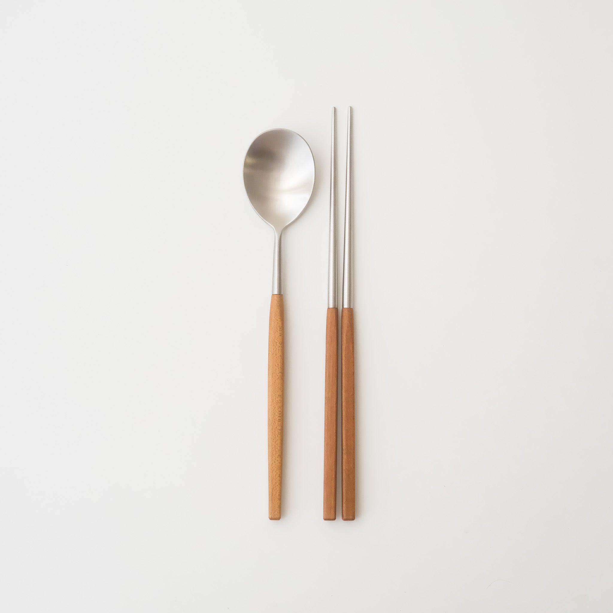 Square Maple Spoon & Chopsticks Set