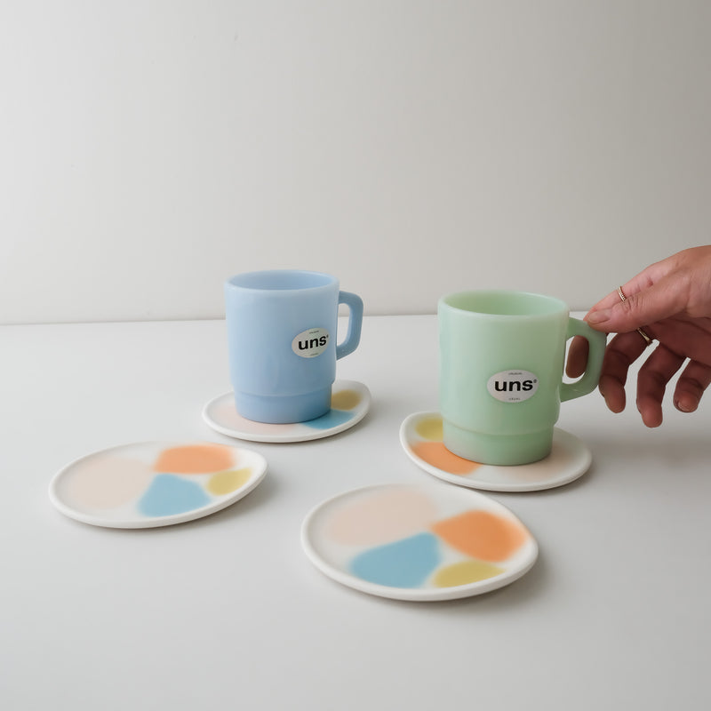Bamboo-Melamine Coasters- Set of 4