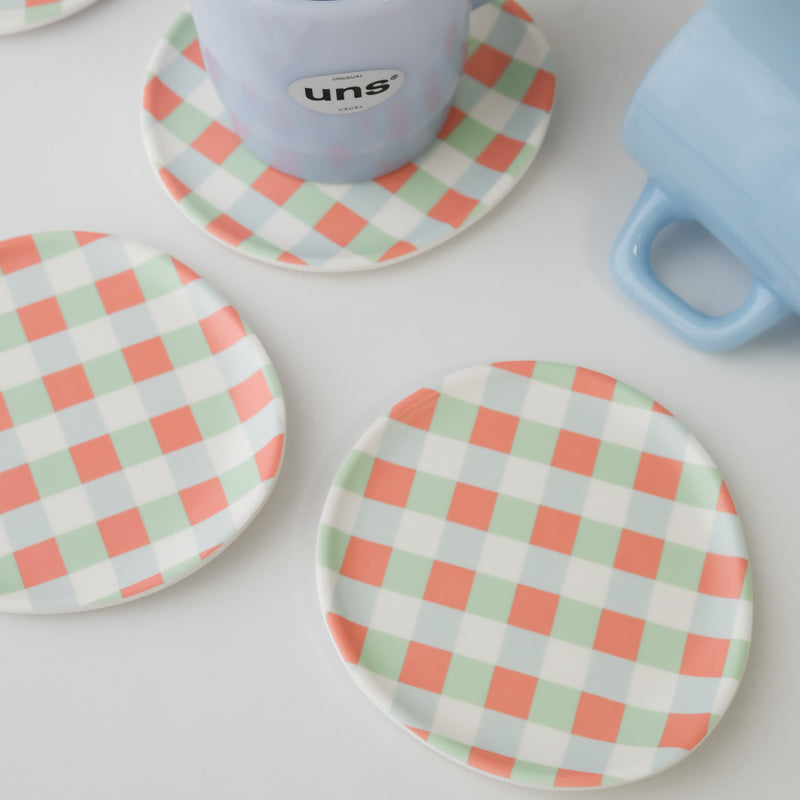 Bamboo-Melamine Coasters- Set of 4