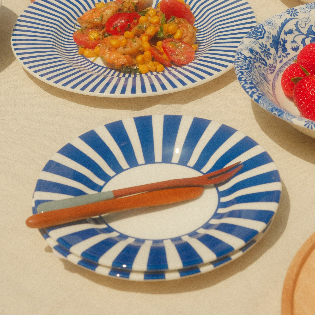 Steccato Bold Stripe Side Plate
