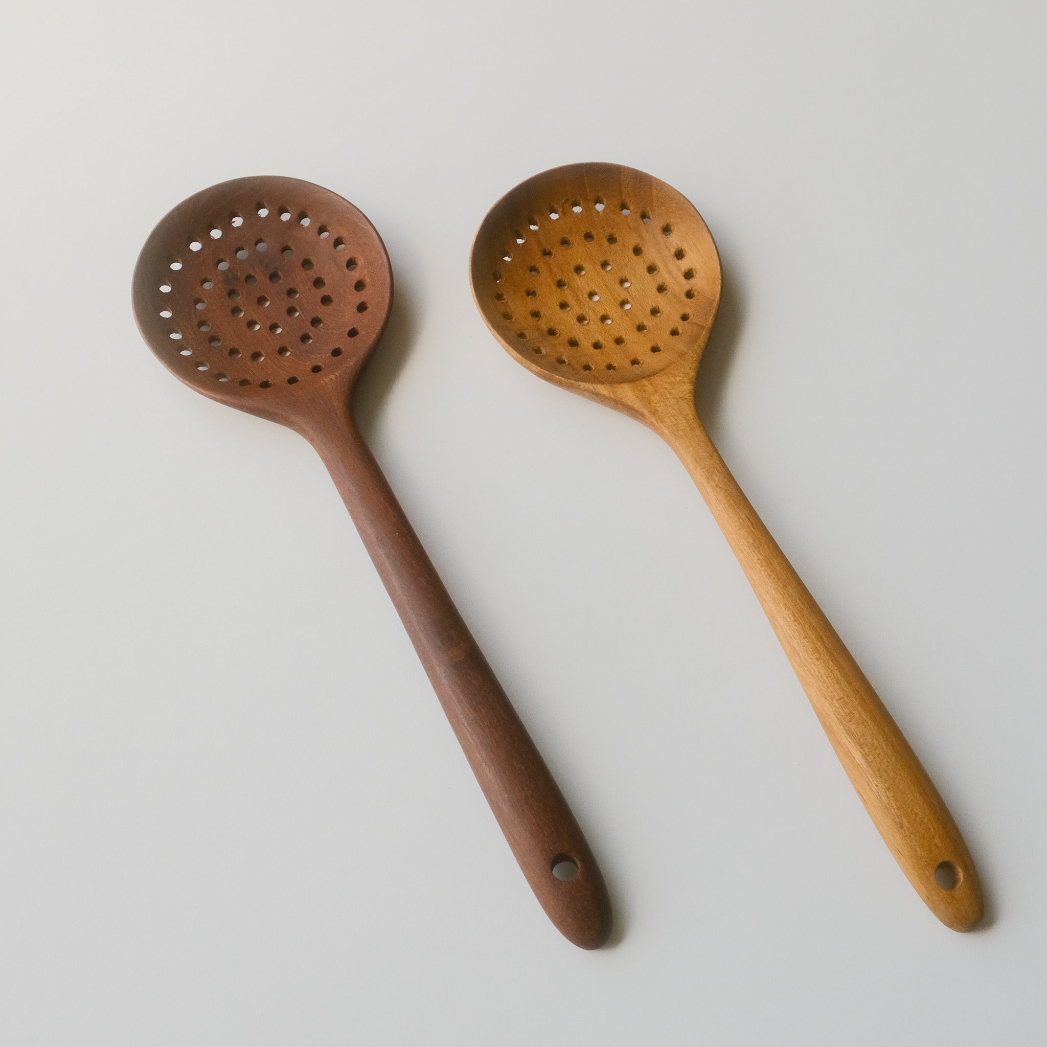 Teak Slotted Spoon
