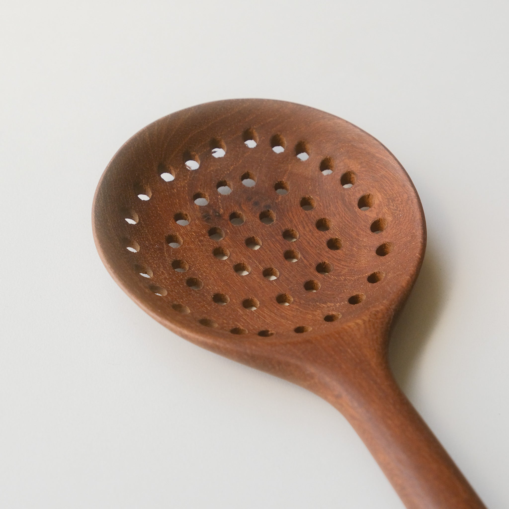 Teak Slotted Spoon