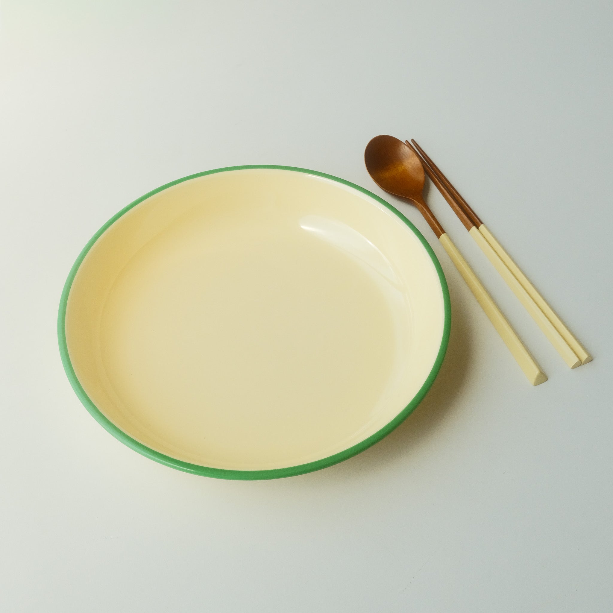 Awaken Melamine Avocado Rim - Deep Plate