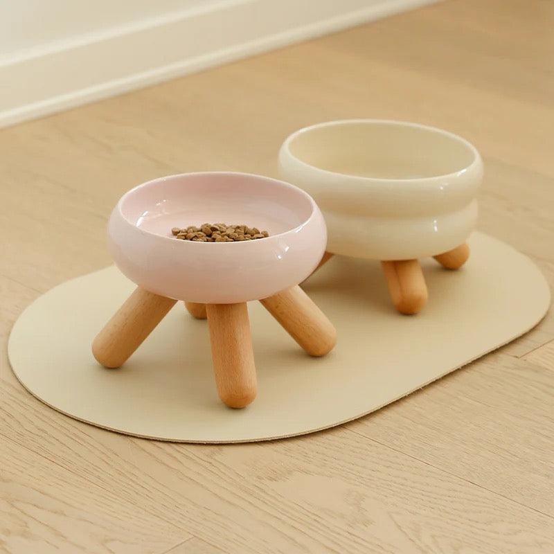 Elevated Ceramic Food Bowl
