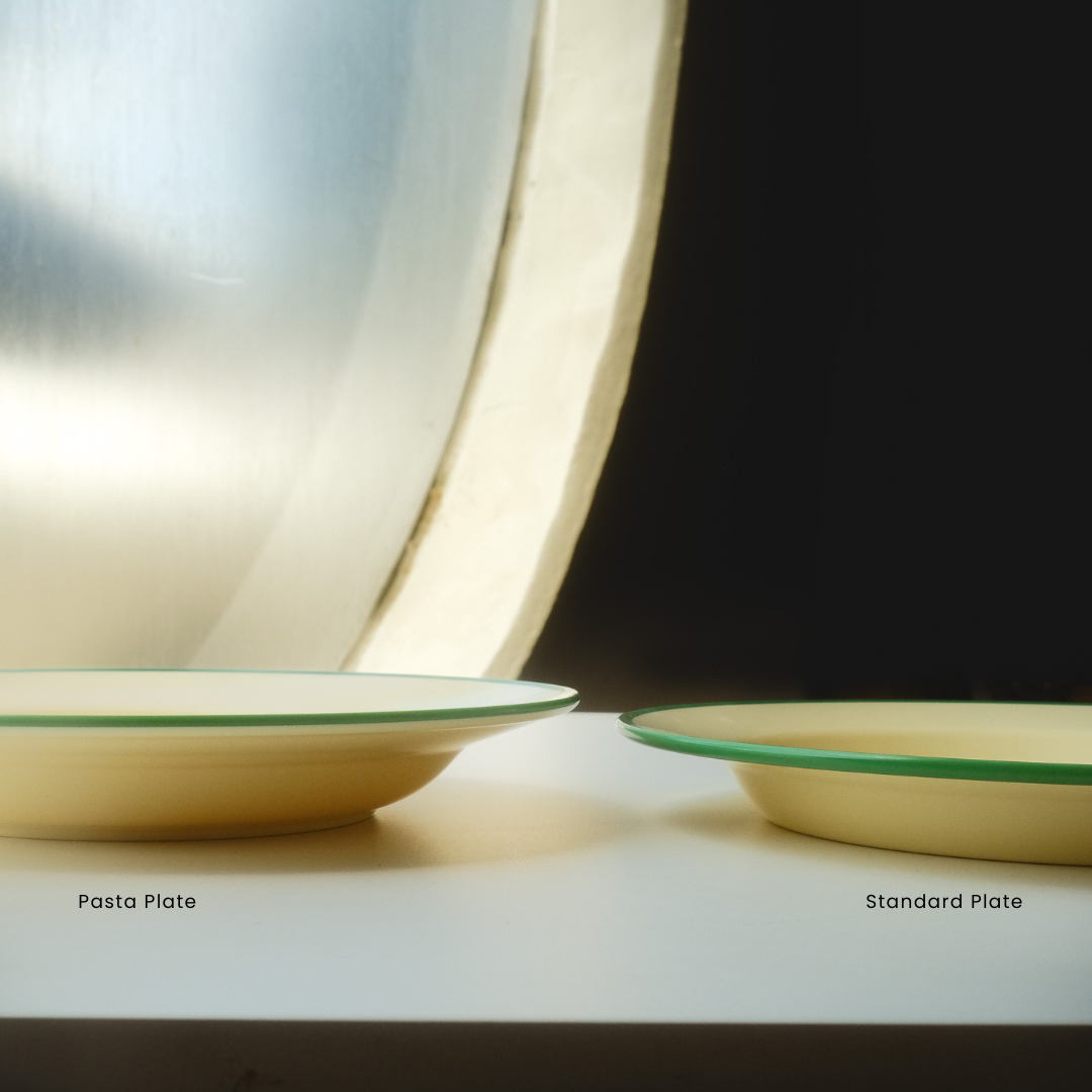 Awaken Melamine Avocado Rim - Pasta Plate