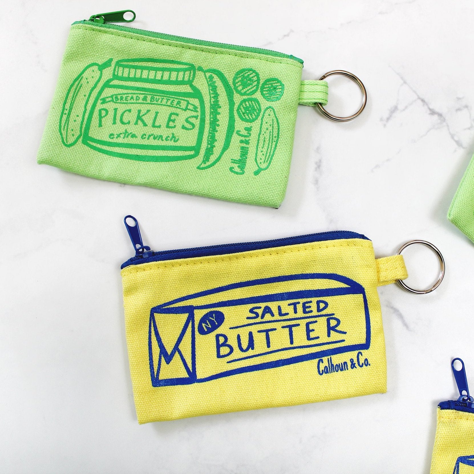Zipper Card Pouch with Keyring