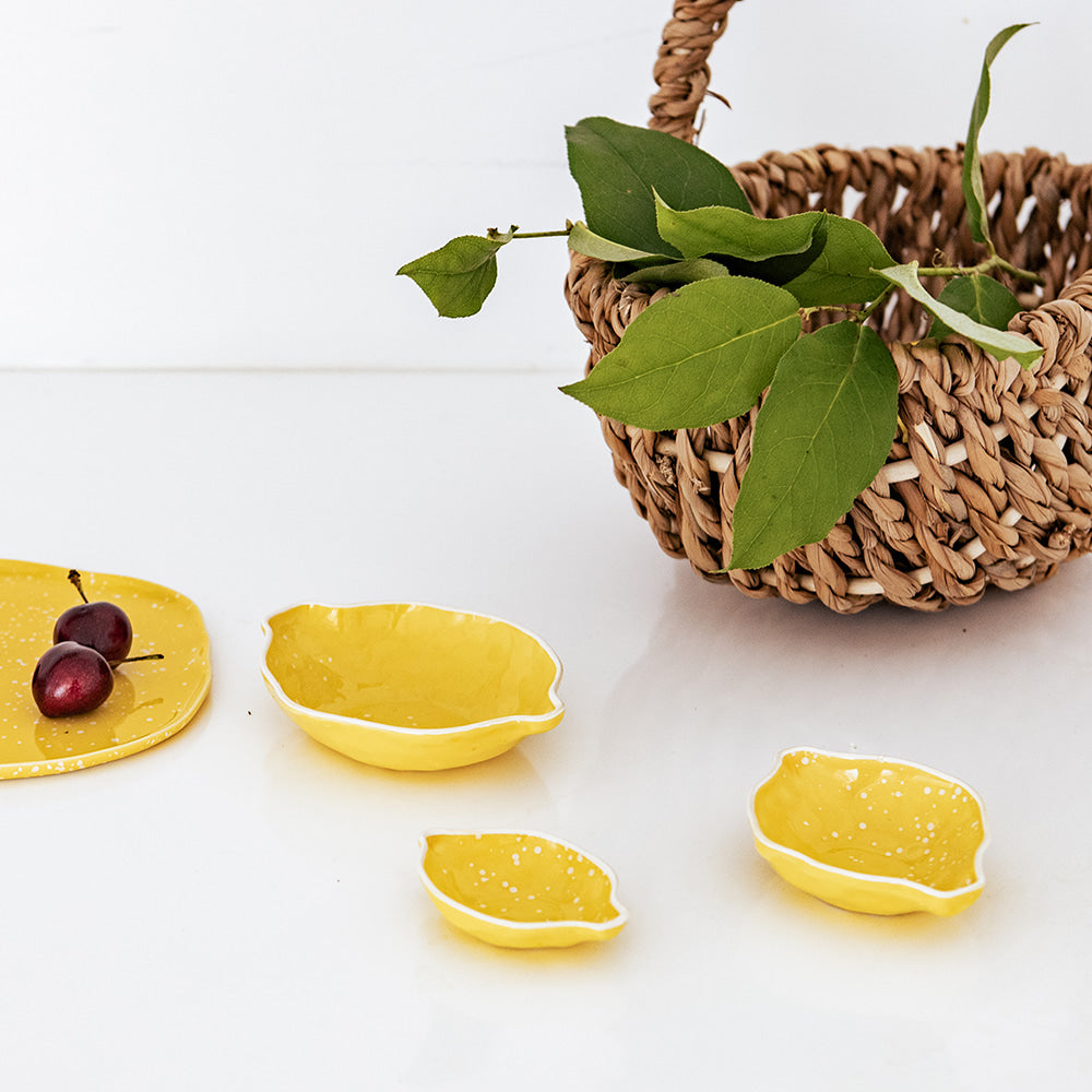 Epok Lemon Series - Lemon Shaped Sauce Dish Set (New Color!)