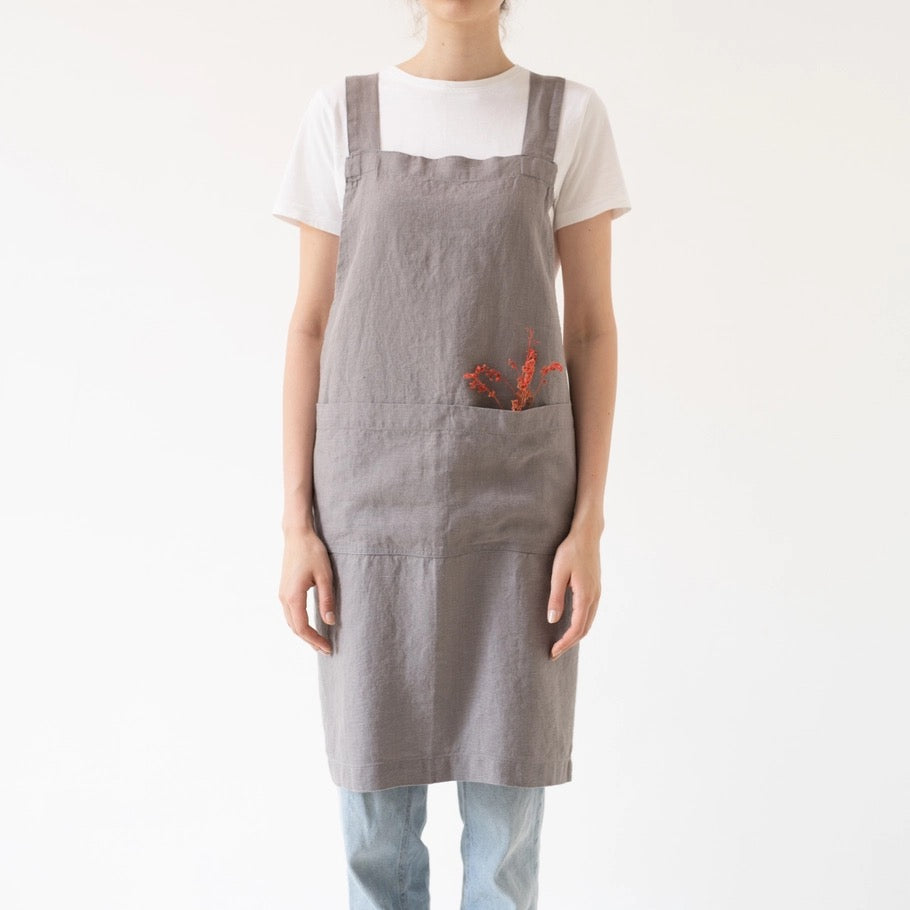 Linen Crossback Apron (New Colors!)