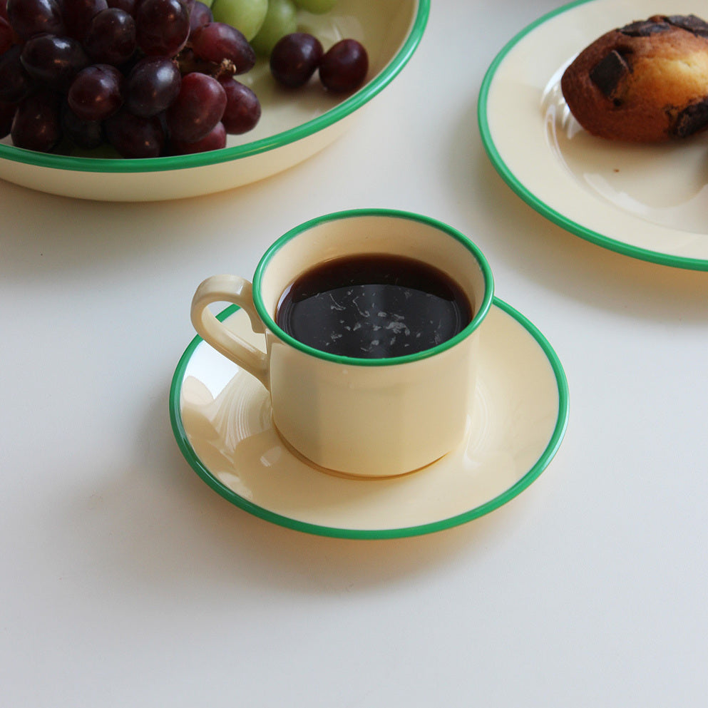 Awaken Melamine Avocado Rim - Coffee Cup