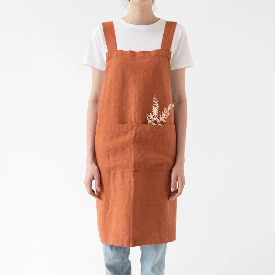 Linen Crossback Apron (New Colors!)