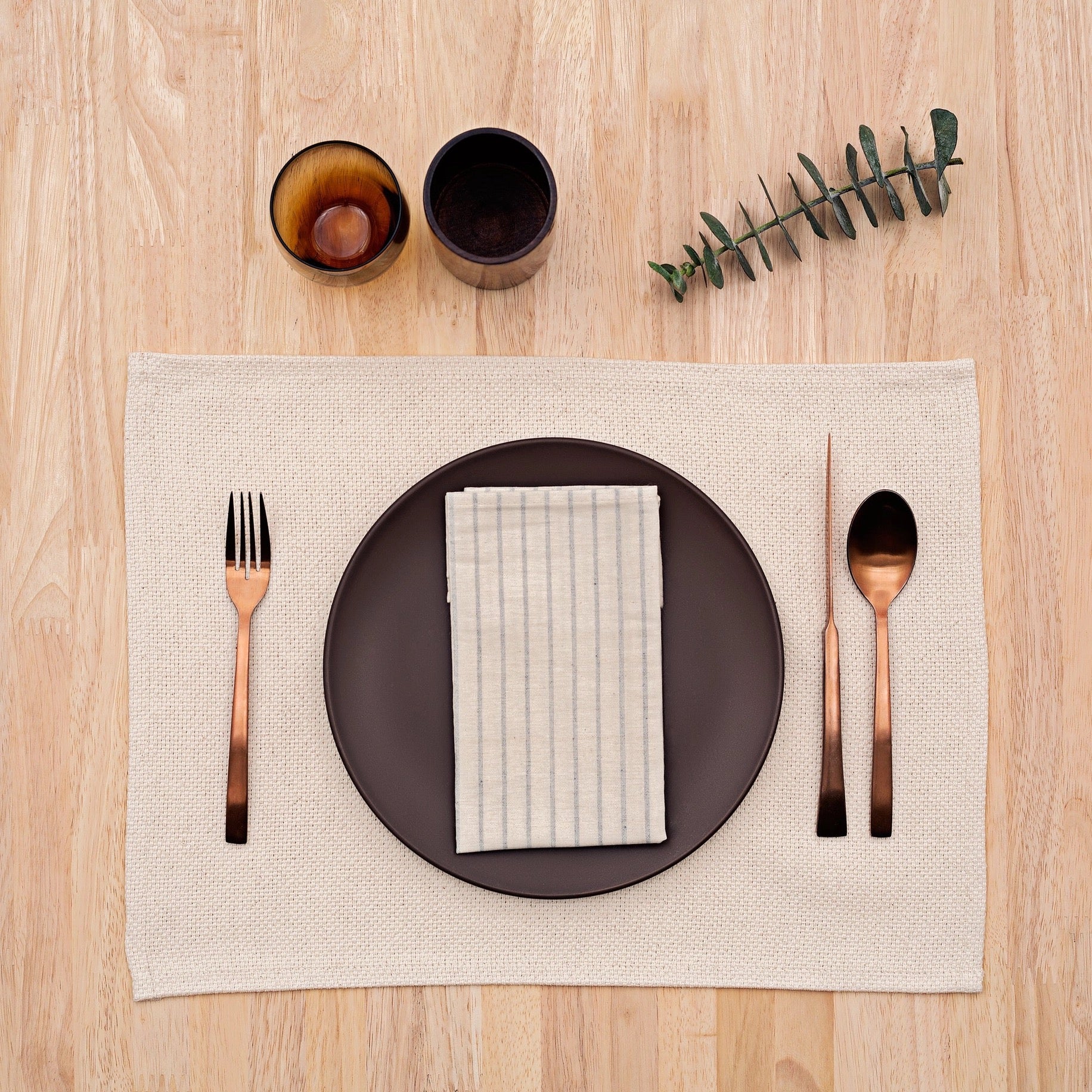 Rustic Cotton Placemats (Set of 4)