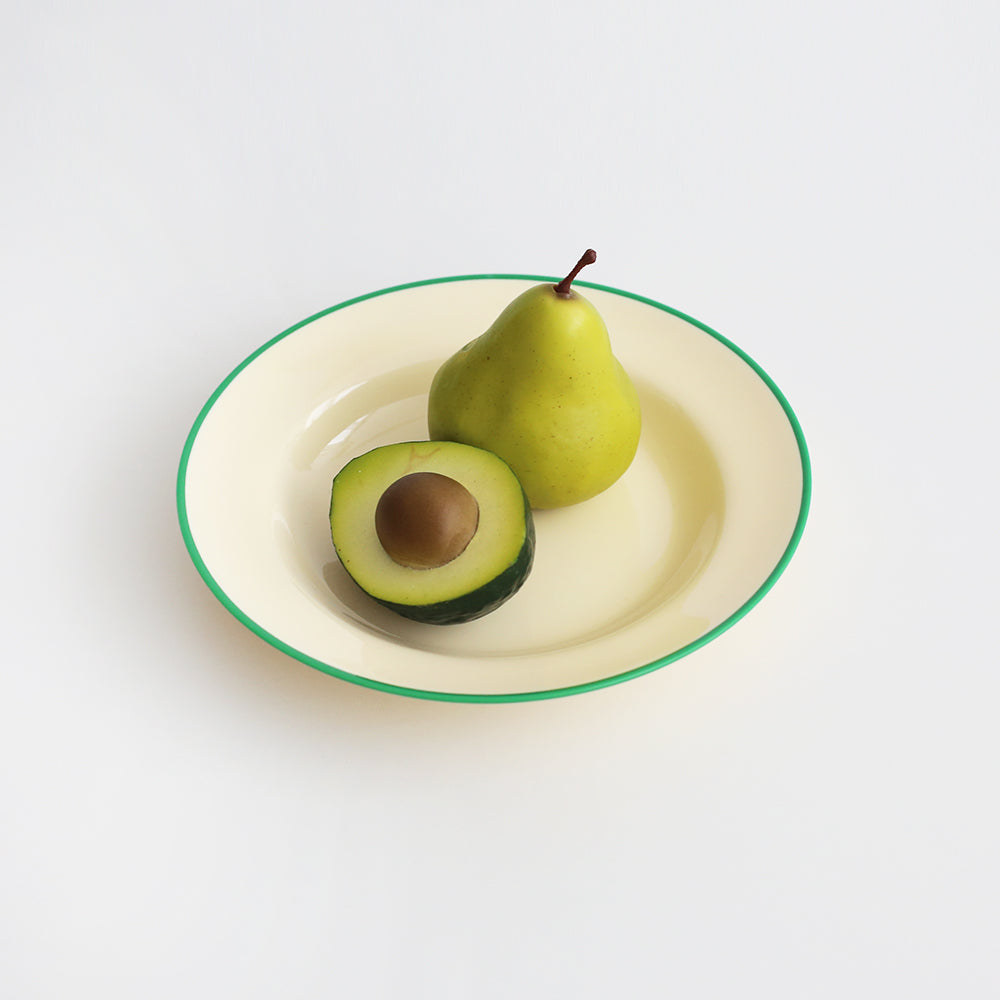 Awaken Melamine Avocado Rim - Plate (2 sizes)