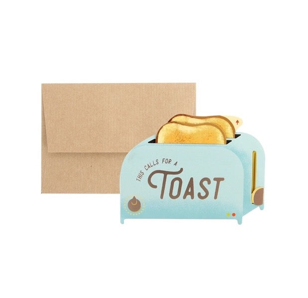 Toaster Cheers Interactive Greeting Card