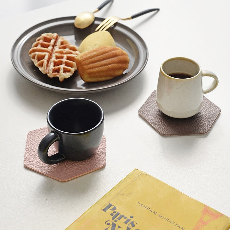 Faux Leather Coasters (4 Colors)