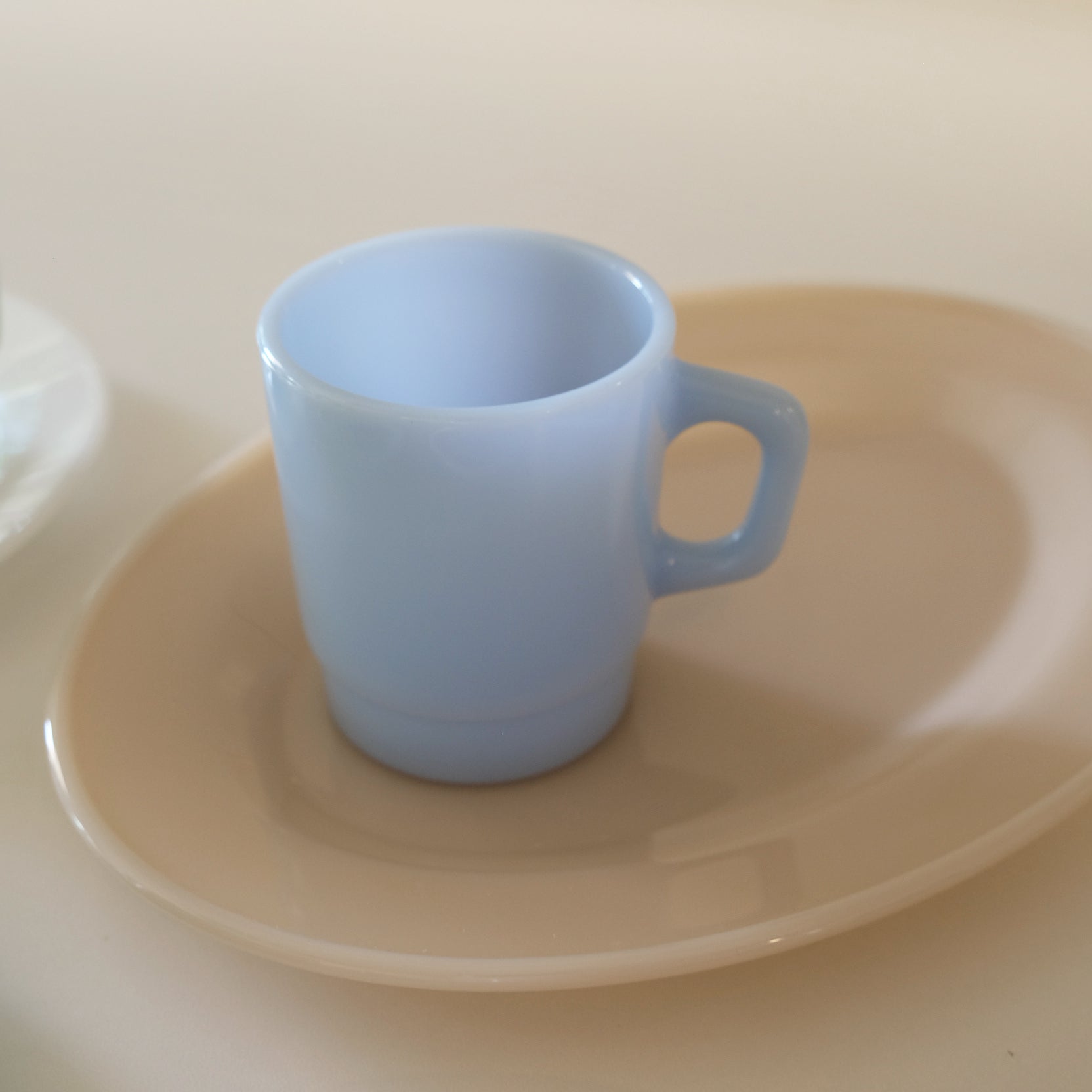 UNS Milk Glass Mug