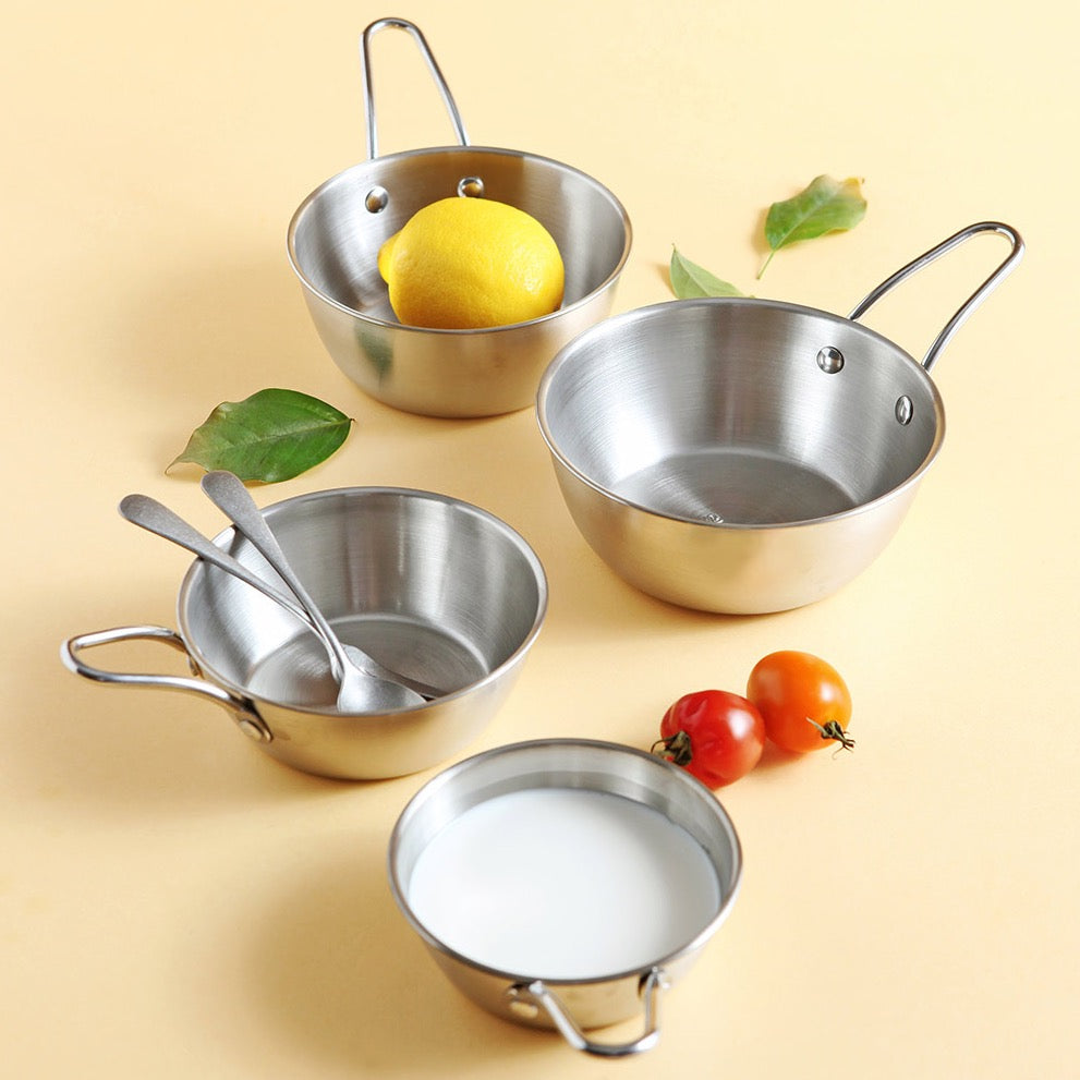 Stainless Steel One Handle Bowls (4 sizes)