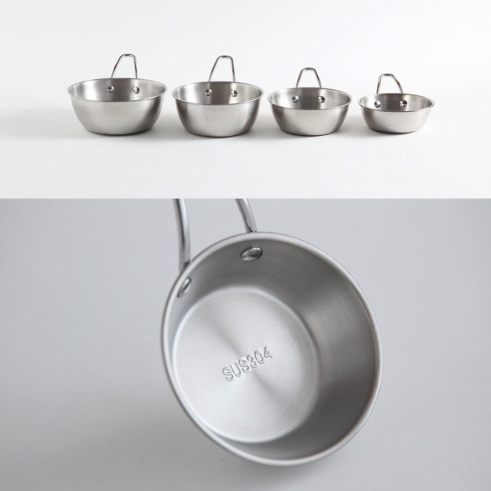 Stainless Steel One Handle Bowls (4 sizes)