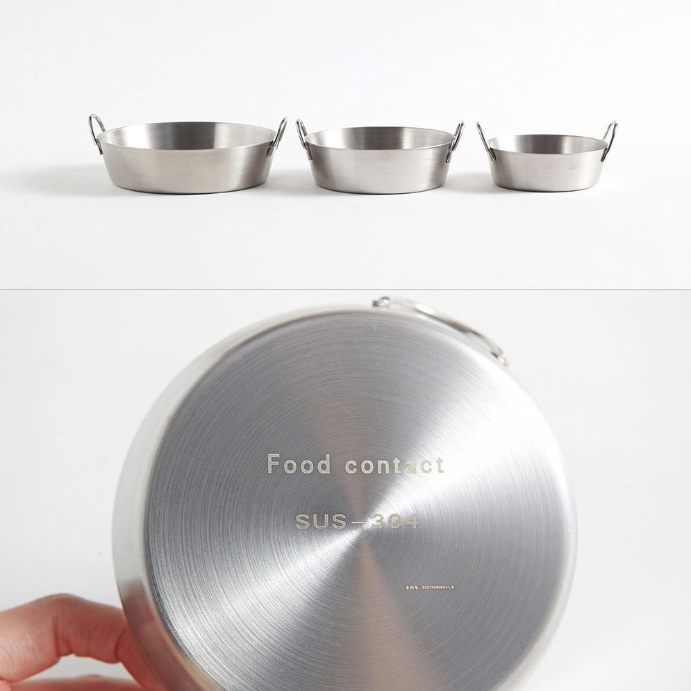 Stainless Steel Handle Small Dish (3 sizes)