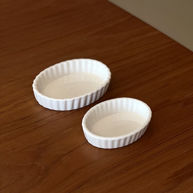 Tuxton Accessory- Fluted Oval Creme Brulee 2 sizes