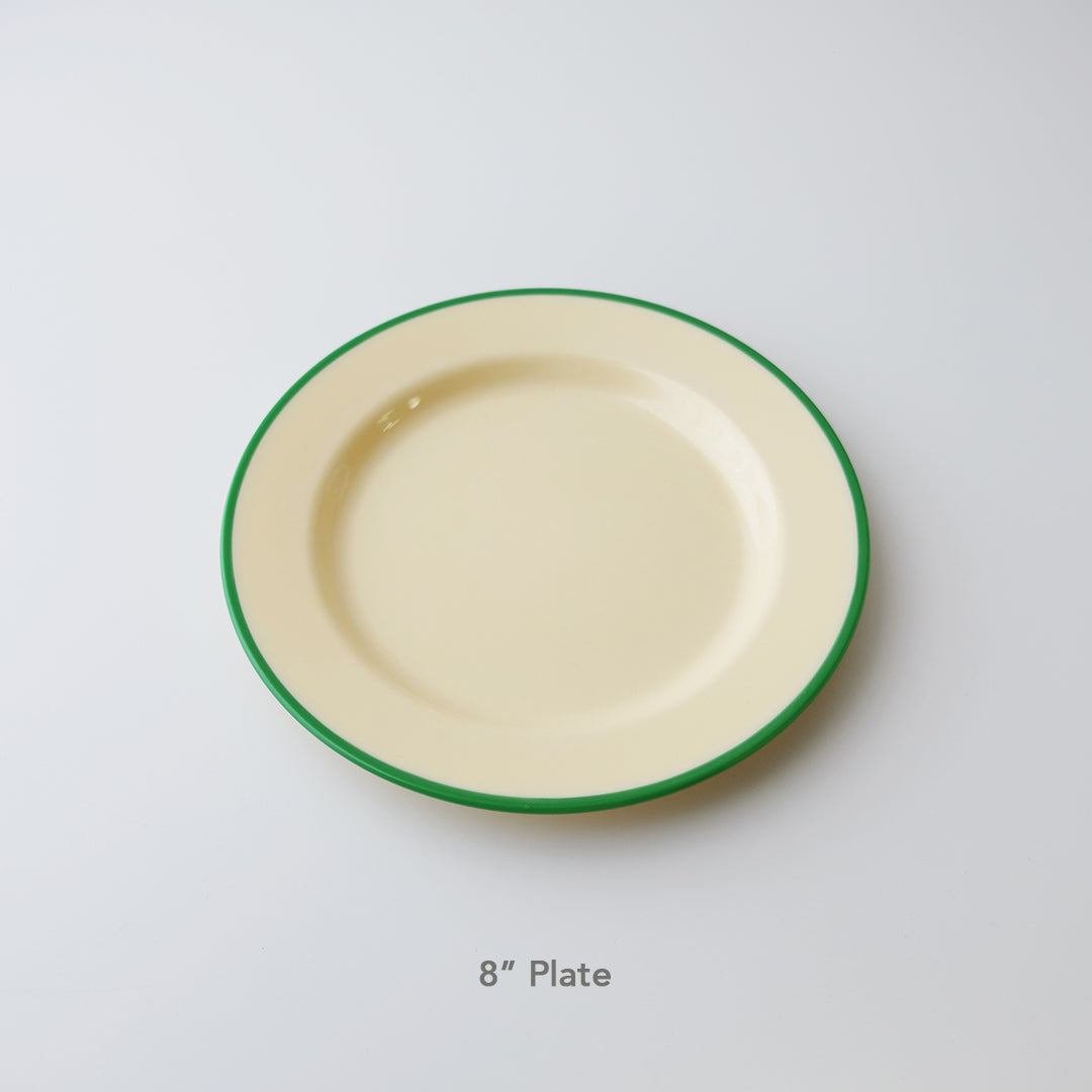 Awaken Melamine Avocado Rim - Plate (2 sizes)