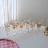 Pleated Wine Glass