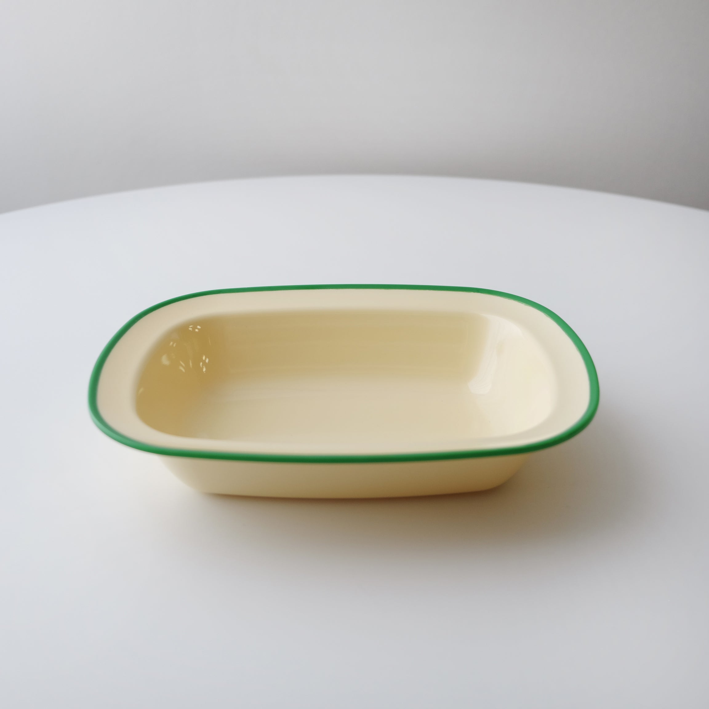 Awaken Melamine Avocado Rim - Rectangle Bowl (2 sizes)