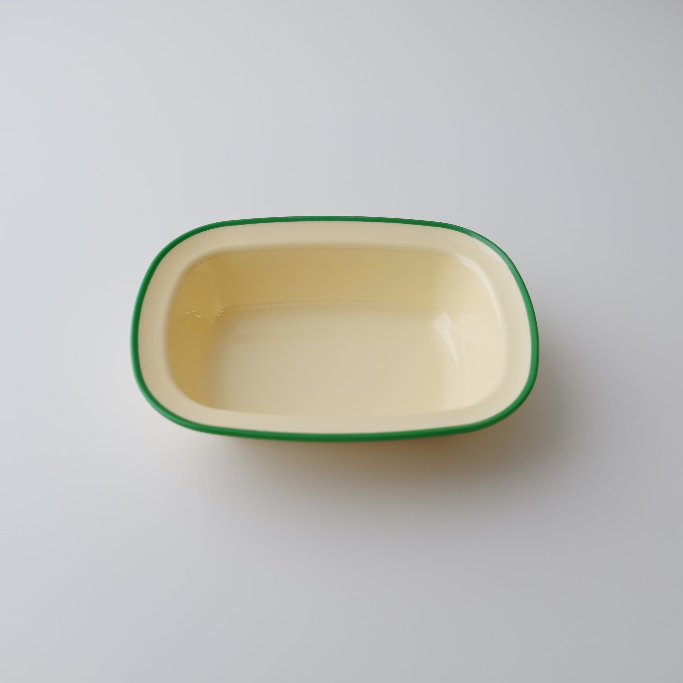 Awaken Melamine Avocado Rim - Rectangle Bowl (2 sizes)