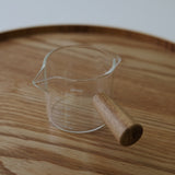 Wood Handle Glass Measuring Cup