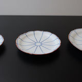 Shobido Honten- Bellflower edge multipurpose- Flat plate (3 sizes)