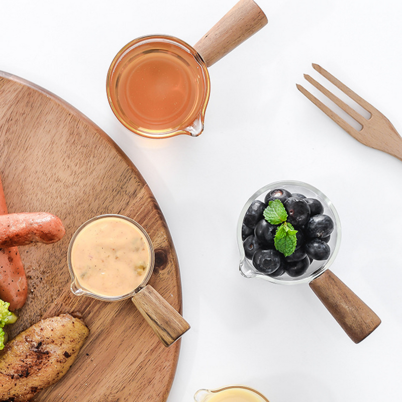 Wood Handle Mini Sauce Bowl (2 size)