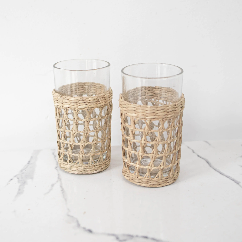 Handcrafted Seagrass Tumbler