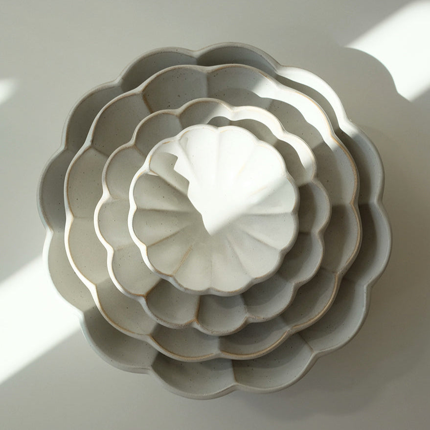 Shinogi Flower Deep Bowl