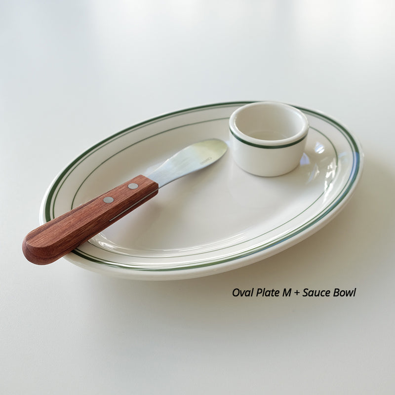 TUXTON Green bay Oval Plates (5 Sizes)