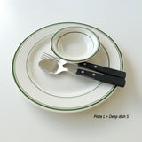 TUXTON Green bay Plates (4 Sizes)