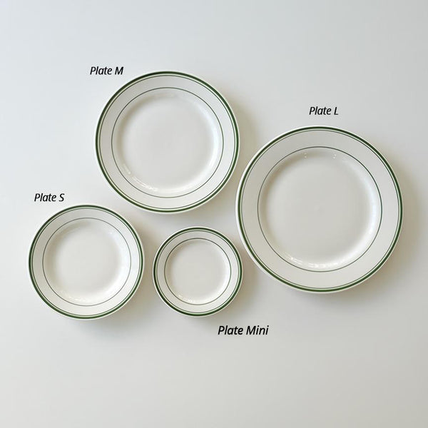 TUXTON Green Bay Plates (4 Sizes)