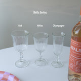 Pleated Wine Glass